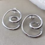 Brinco Caracol Rodio Liso